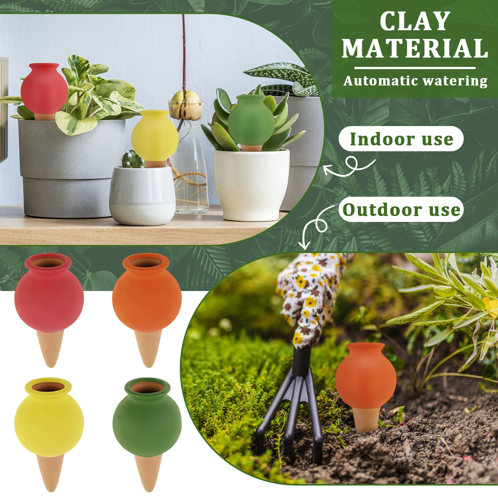 8 Buah Terakota Penyiraman Man - Self Watering Insert ulasan dan harga